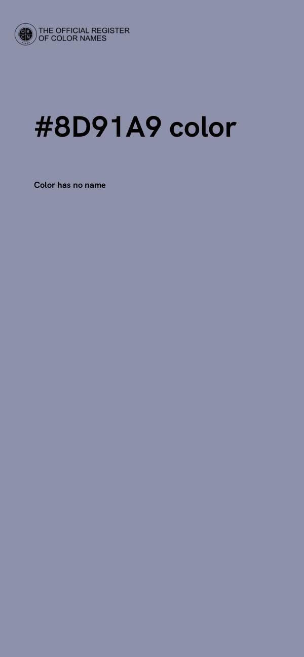 #8D91A9 color image