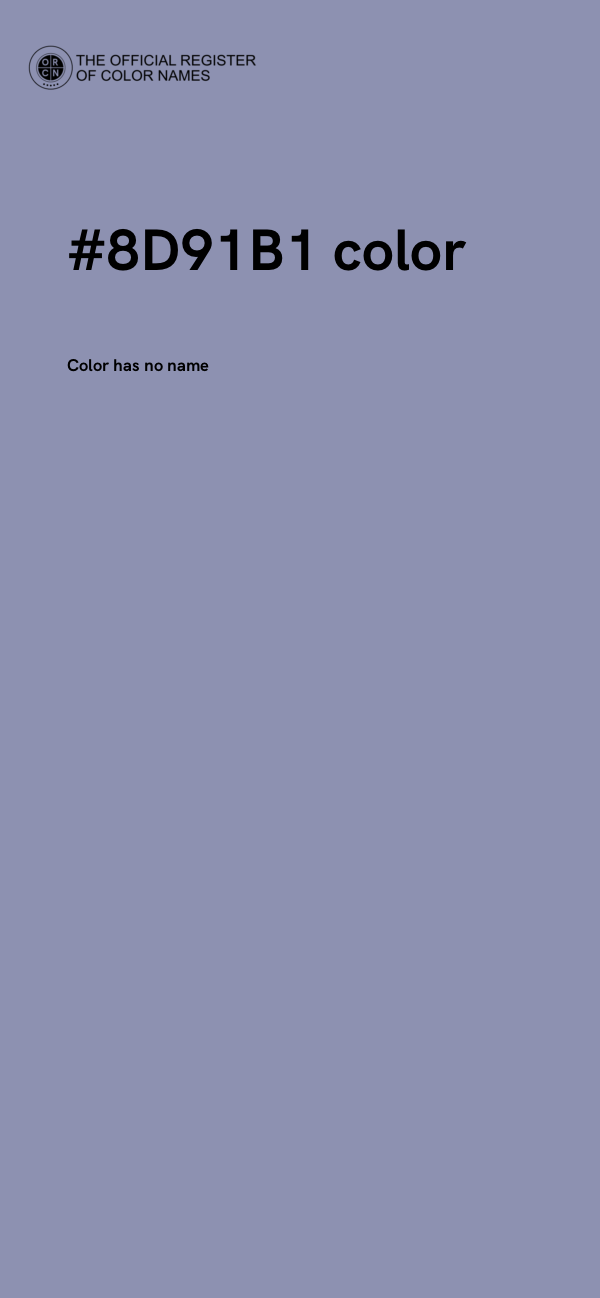#8D91B1 color image