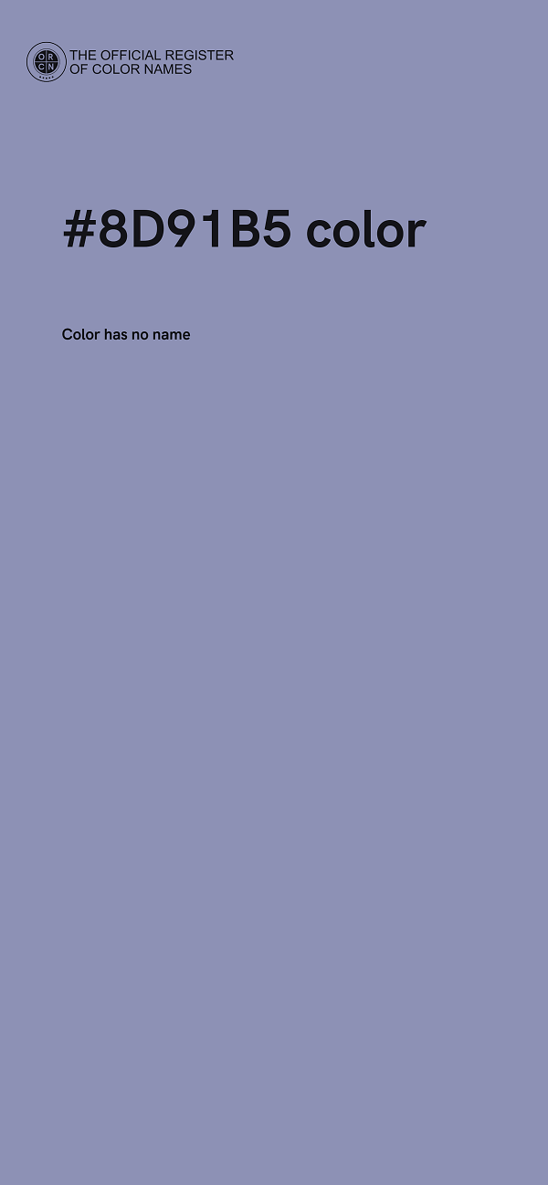 #8D91B5 color image