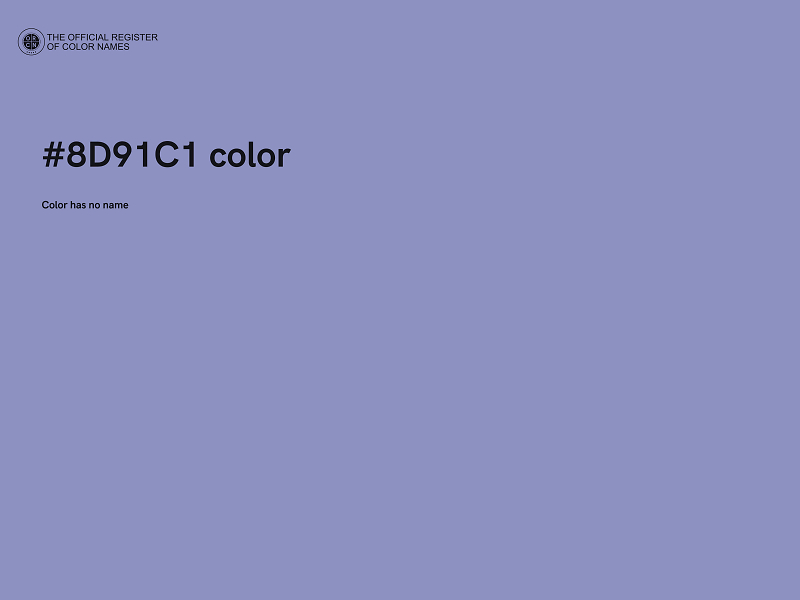 #8D91C1 color image