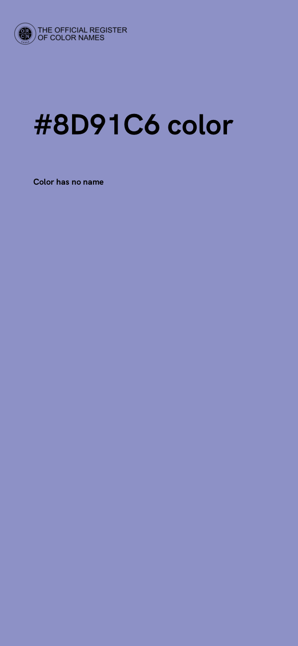 #8D91C6 color image
