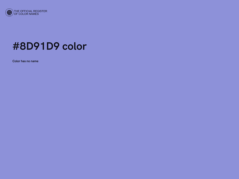 #8D91D9 color image