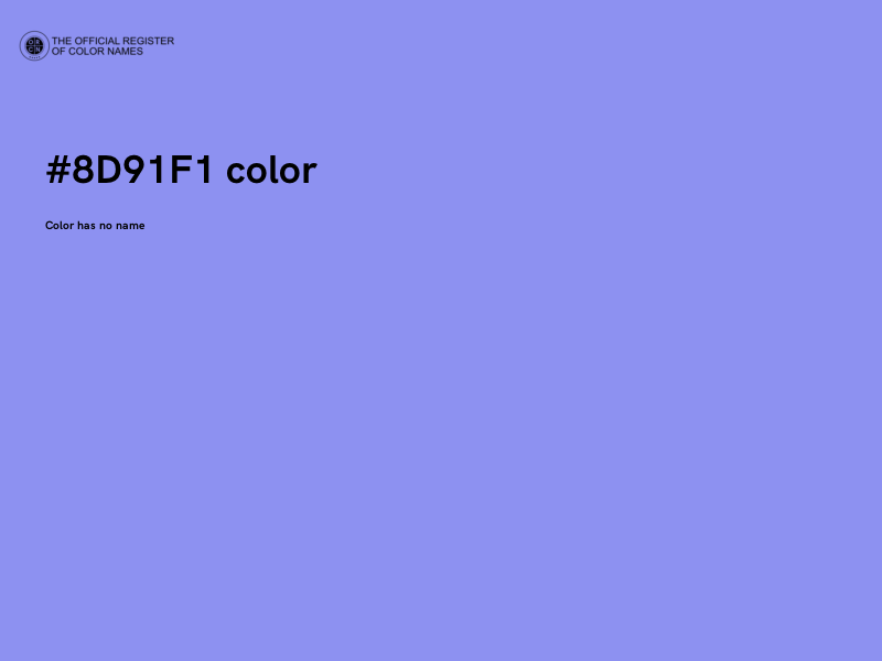 #8D91F1 color image