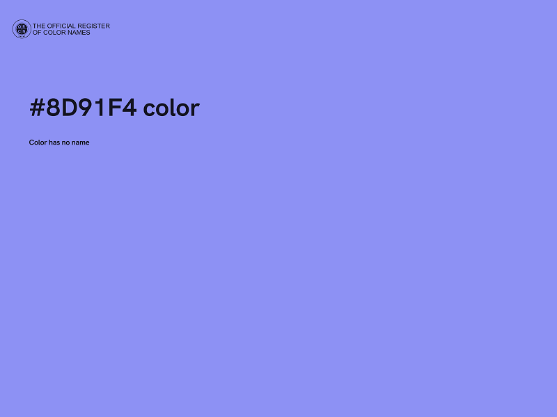 #8D91F4 color image