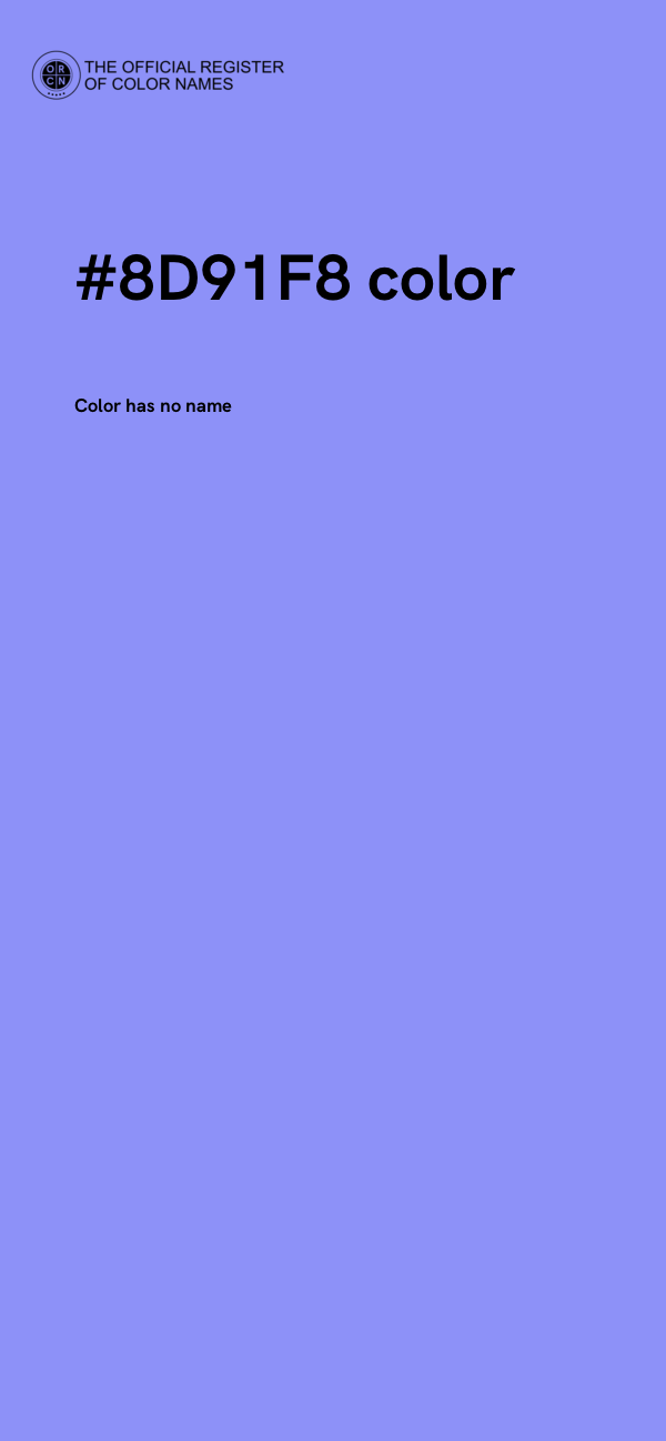 #8D91F8 color image
