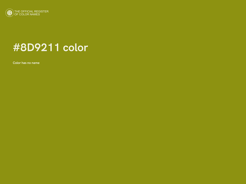#8D9211 color image