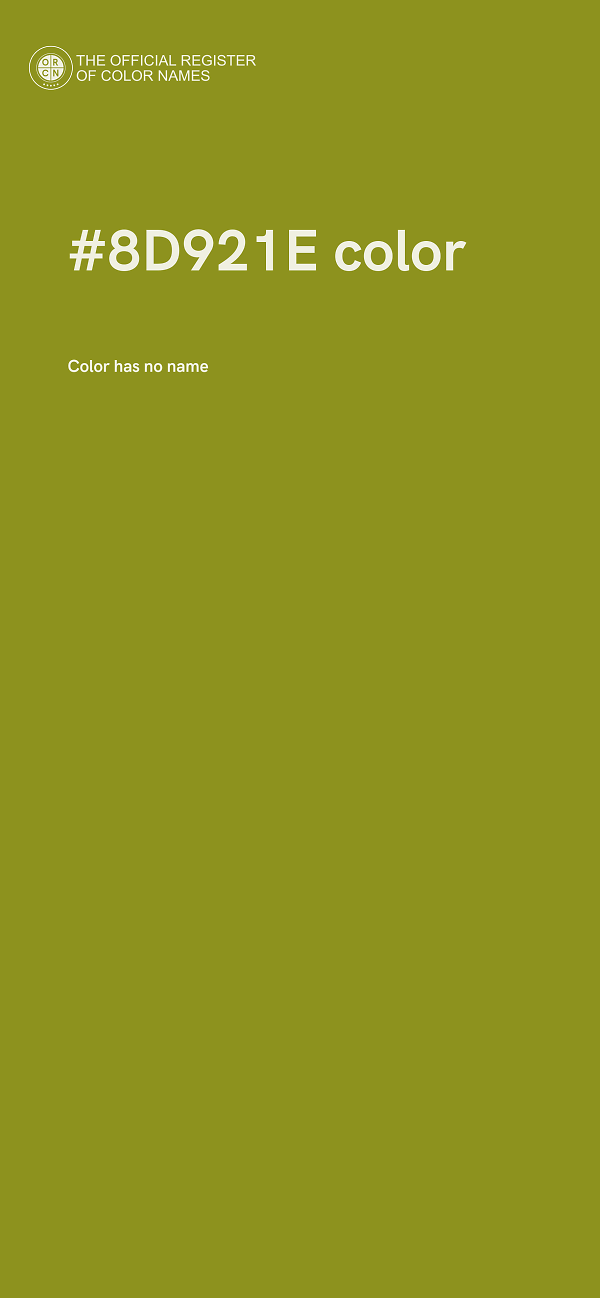 #8D921E color image