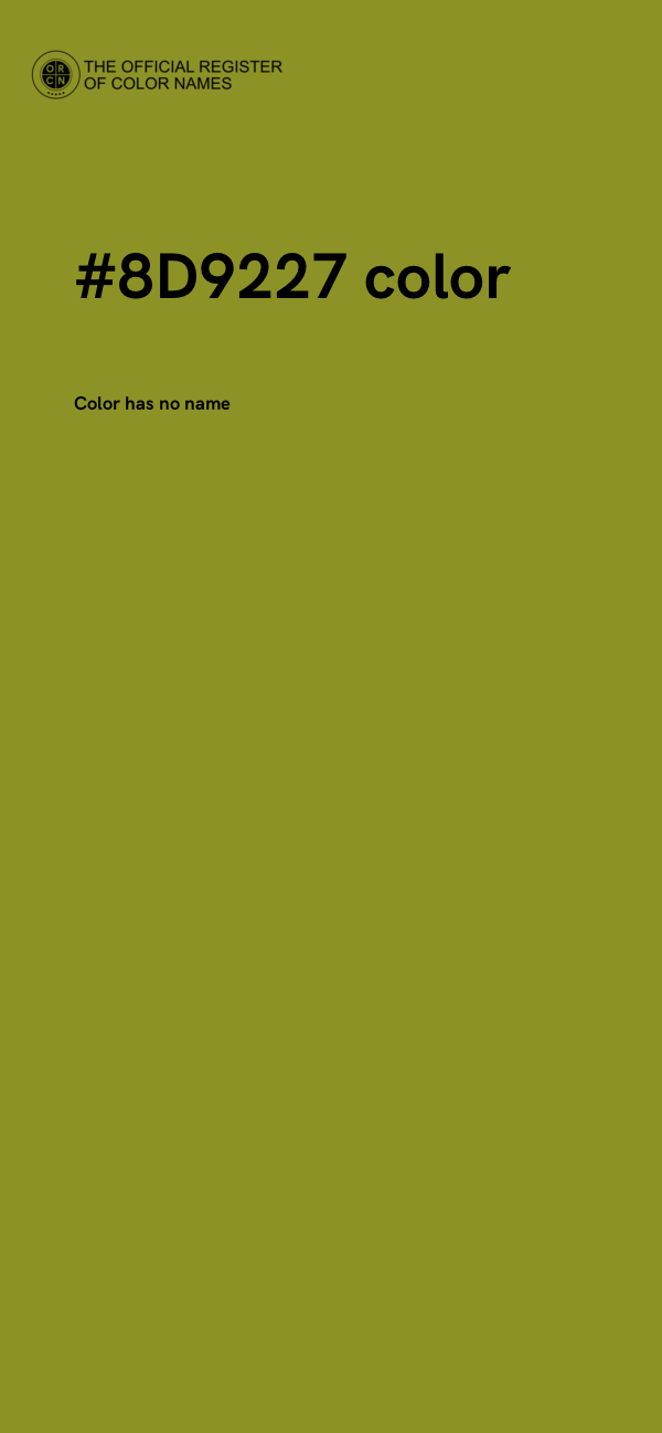 #8D9227 color image