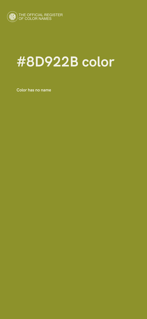 #8D922B color image