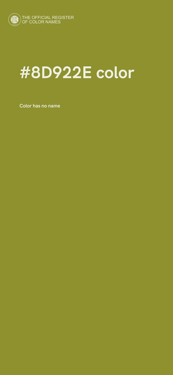 #8D922E color image