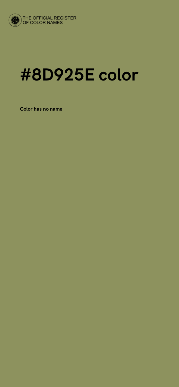 #8D925E color image