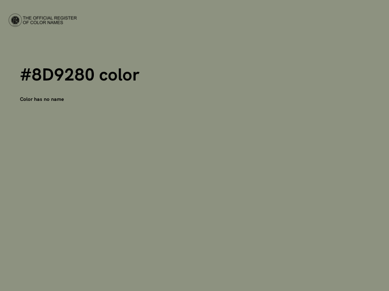 #8D9280 color image