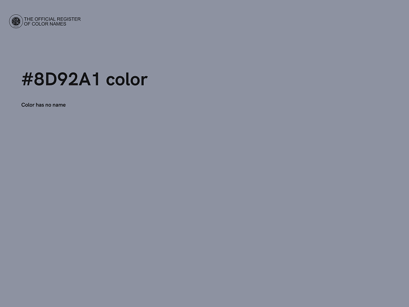 #8D92A1 color image