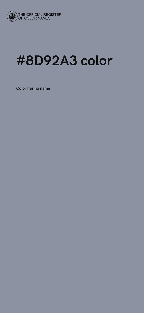 #8D92A3 color image