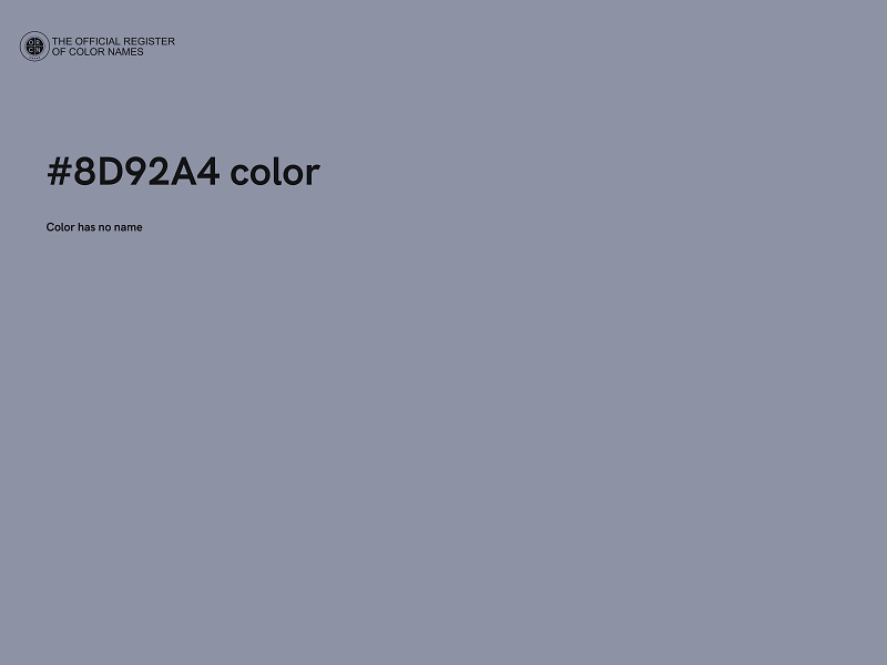 #8D92A4 color image