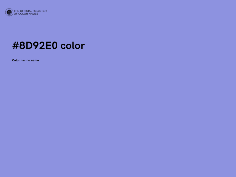 #8D92E0 color image