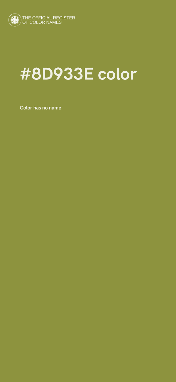 #8D933E color image