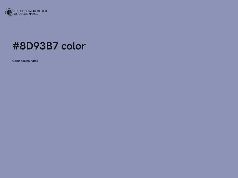 #8D93B7 color image