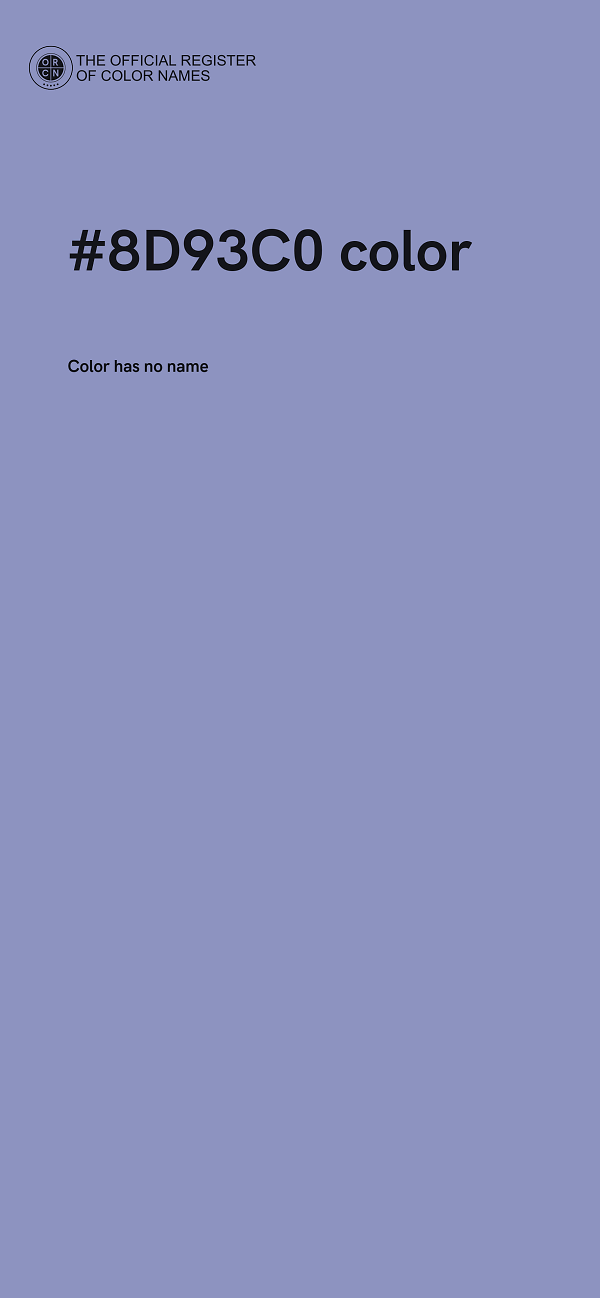 #8D93C0 color image