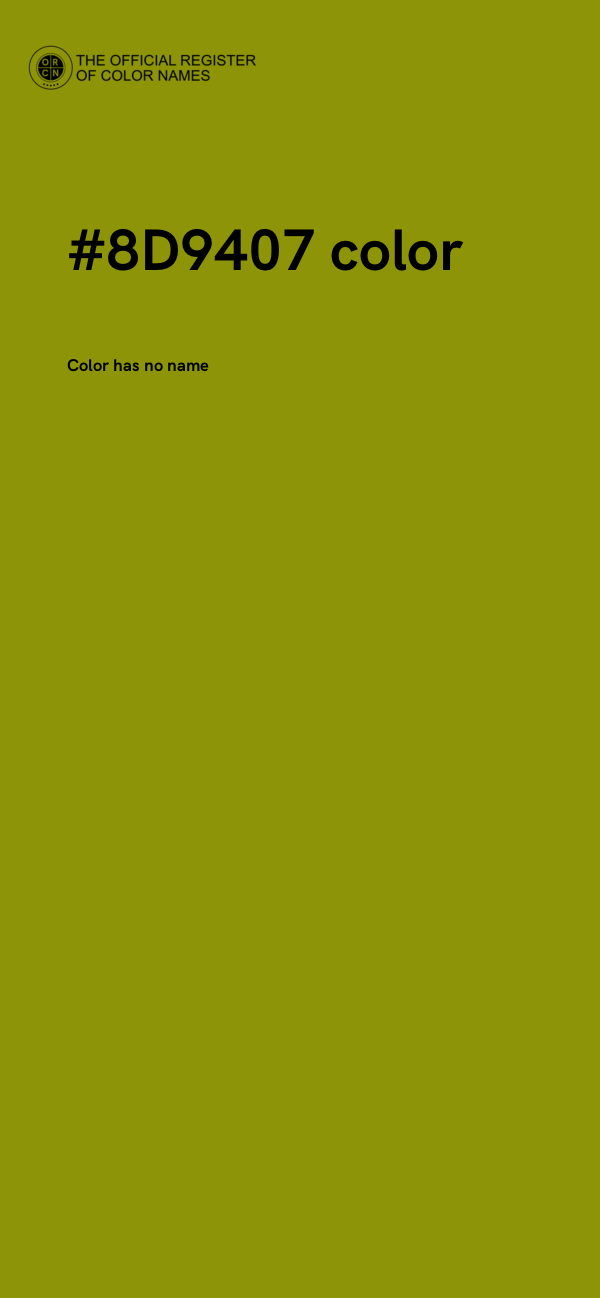 #8D9407 color image