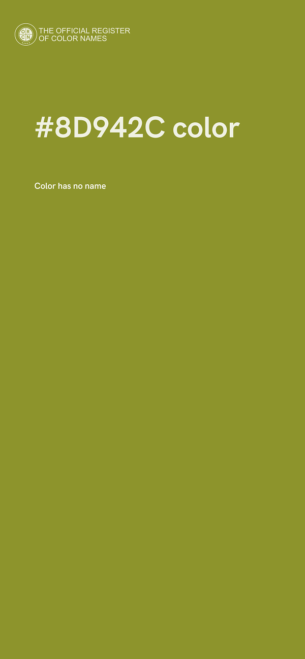 #8D942C color image