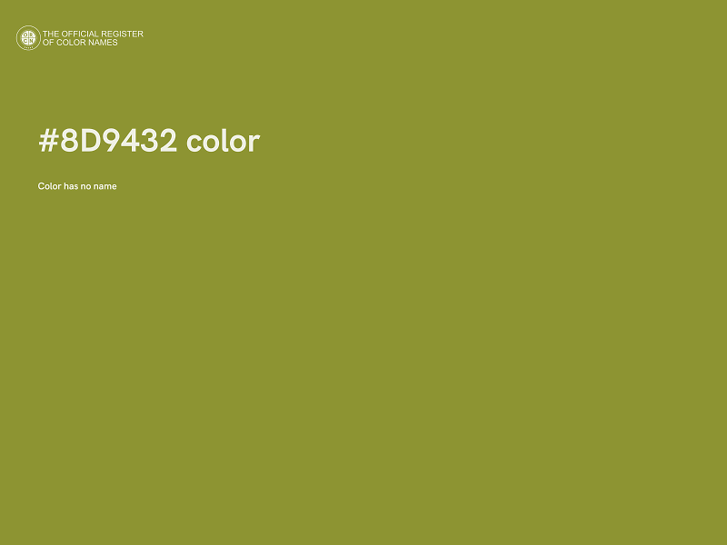 #8D9432 color image
