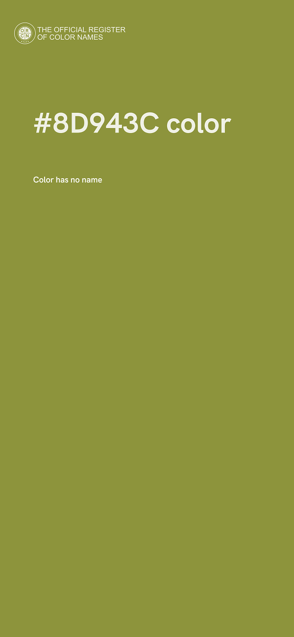 #8D943C color image