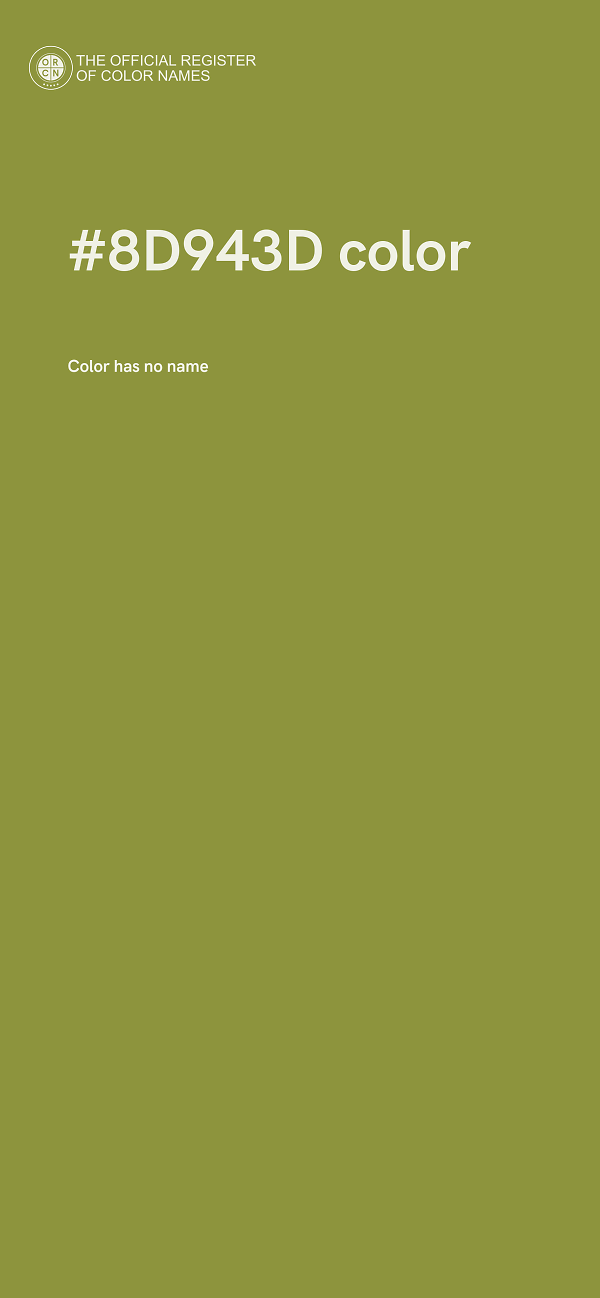 #8D943D color image