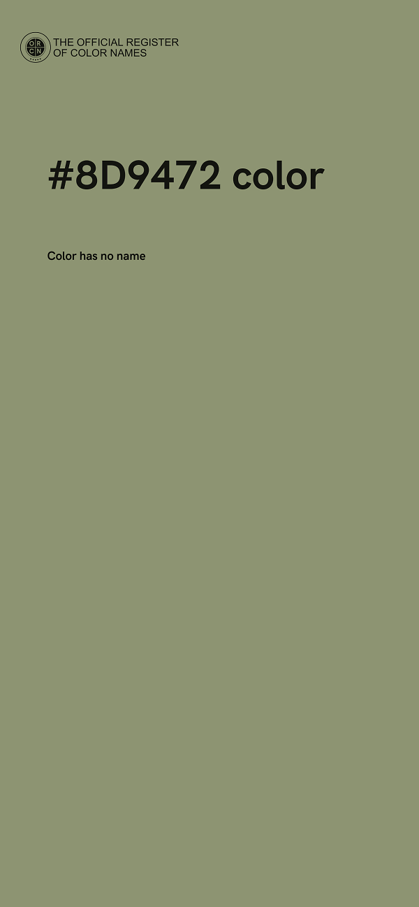 #8D9472 color image