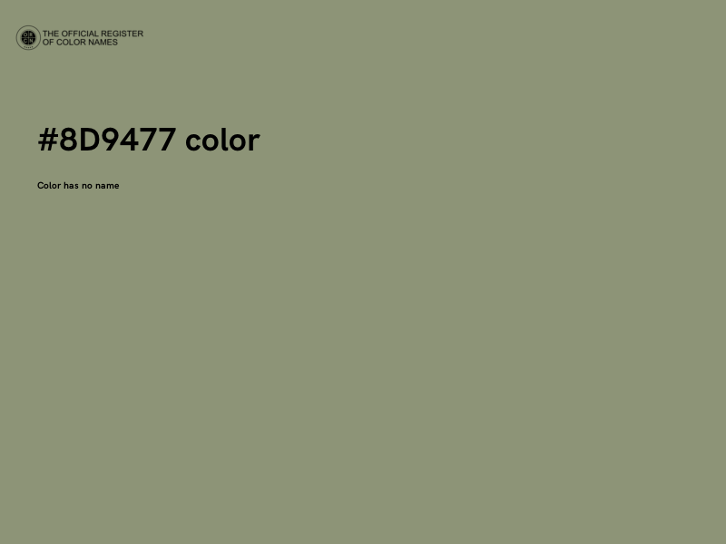 #8D9477 color image
