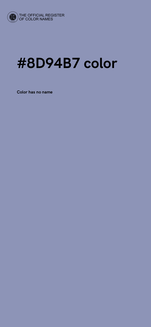 #8D94B7 color image