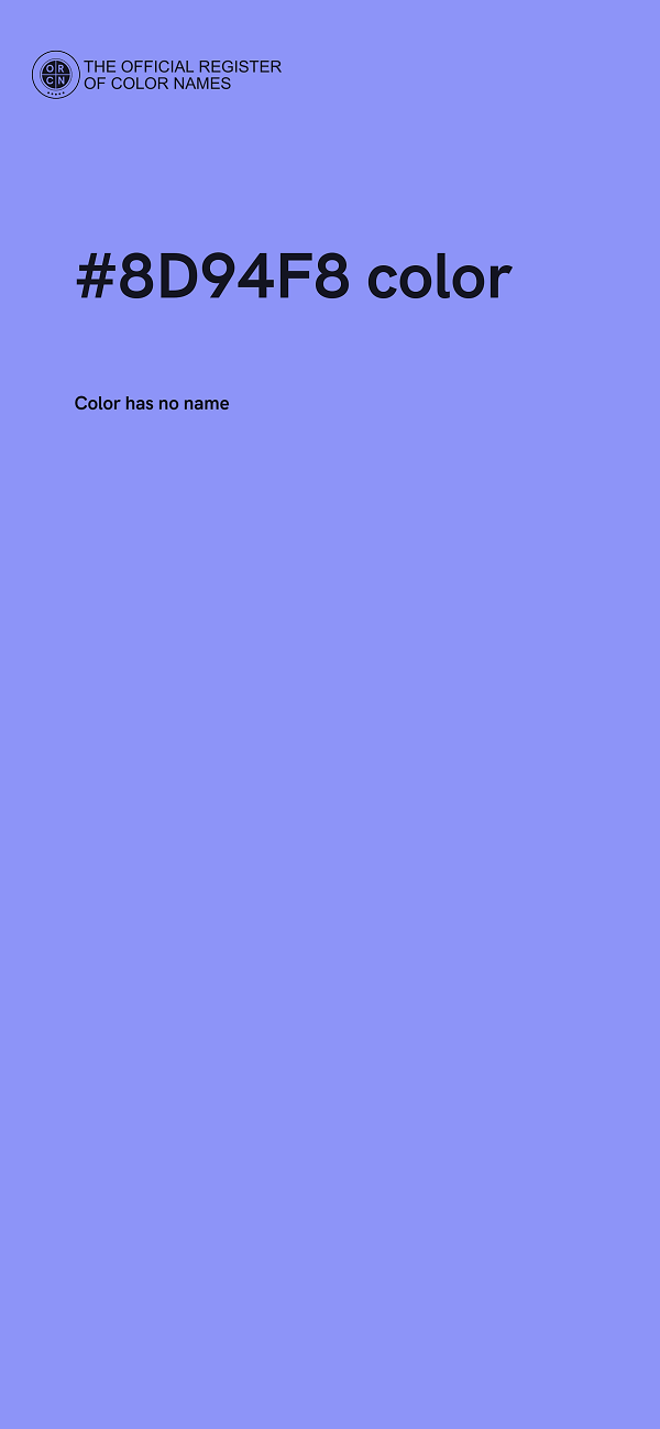 #8D94F8 color image