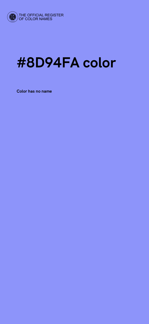 #8D94FA color image