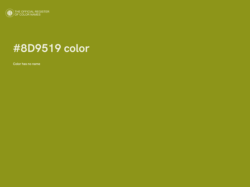 #8D9519 color image