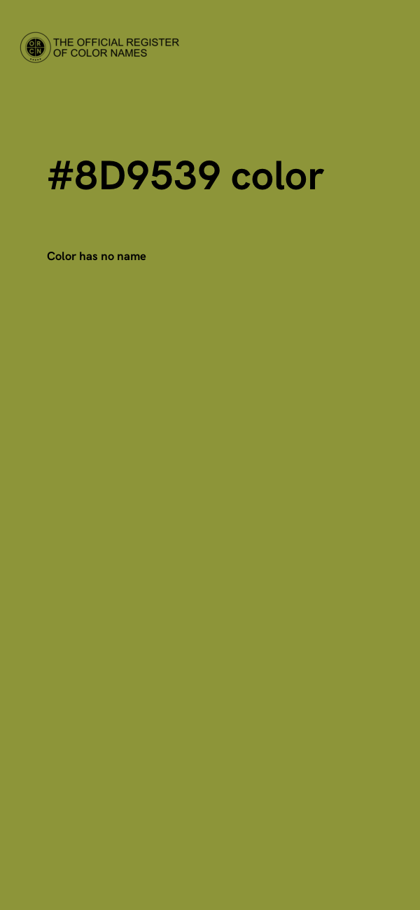#8D9539 color image