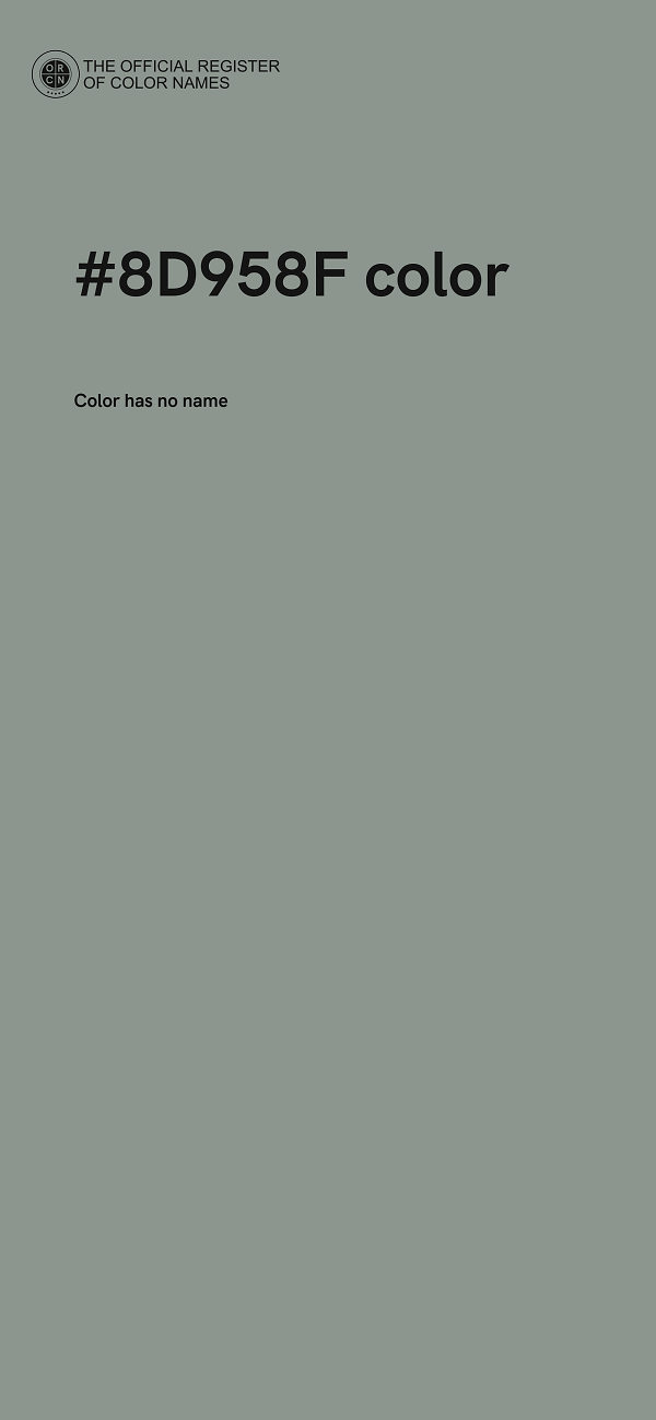 #8D958F color image