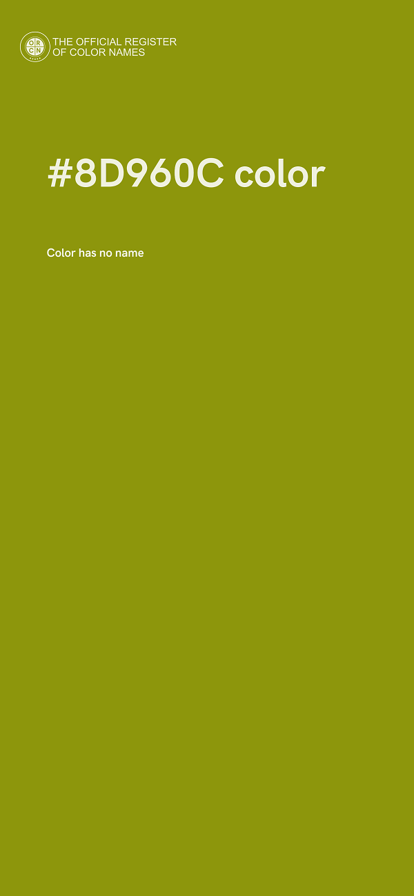 #8D960C color image