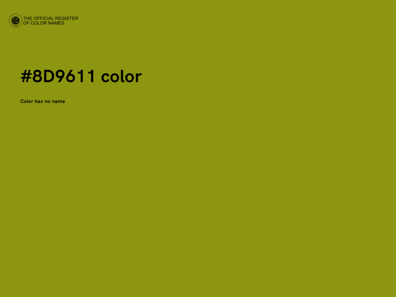 #8D9611 color image