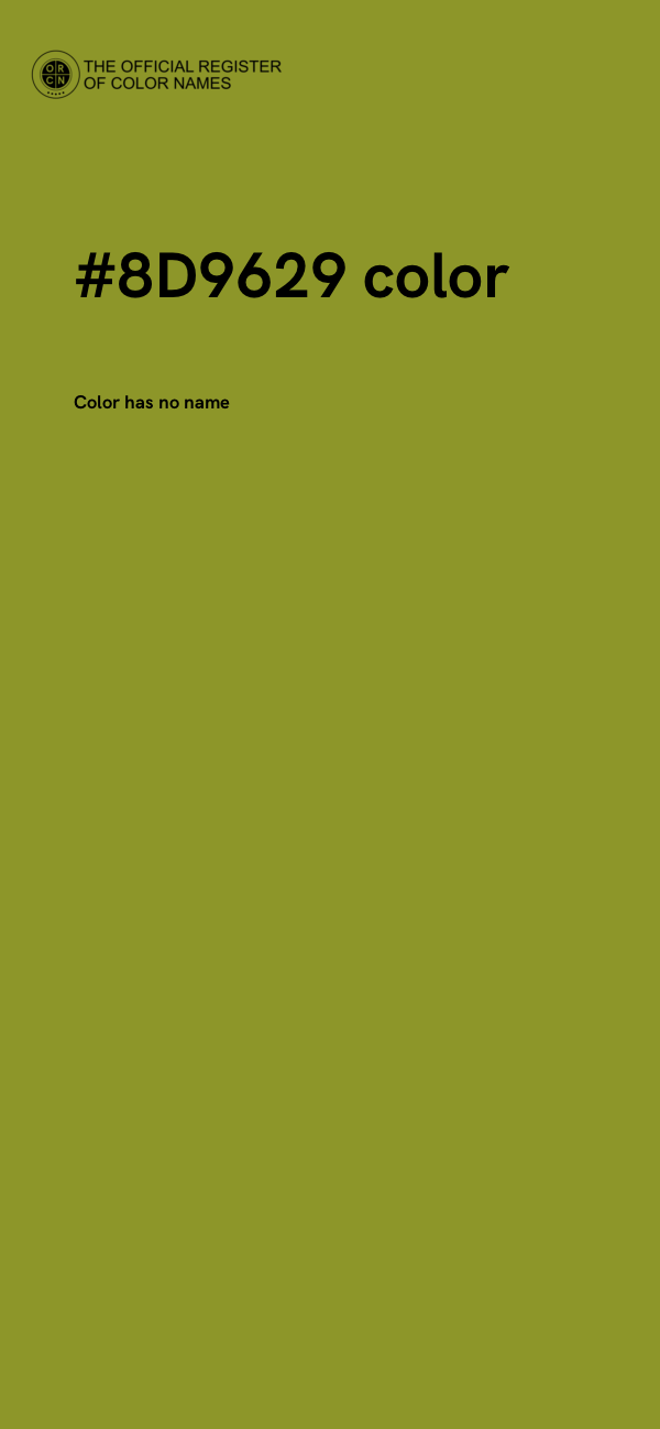 #8D9629 color image