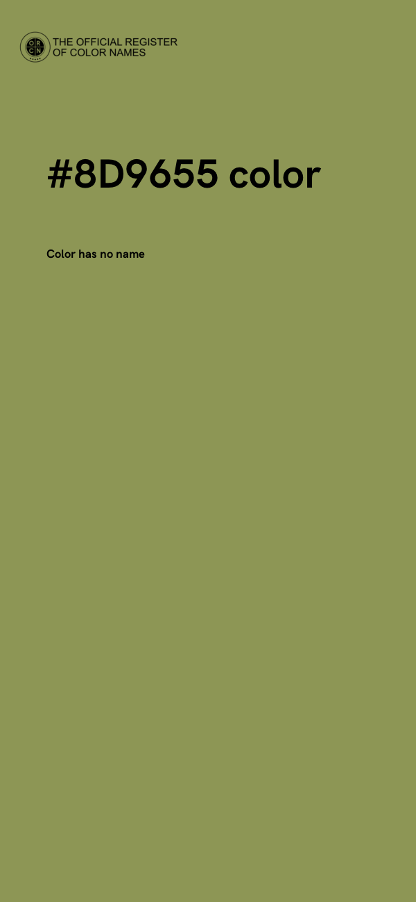 #8D9655 color image