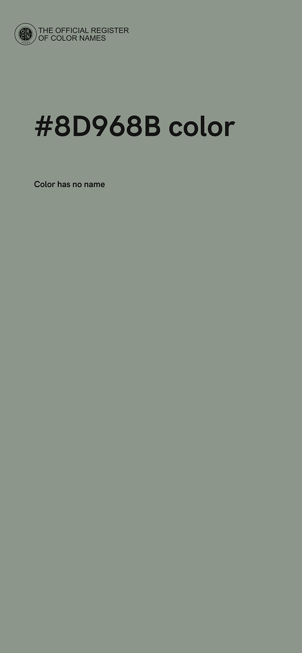 #8D968B color image