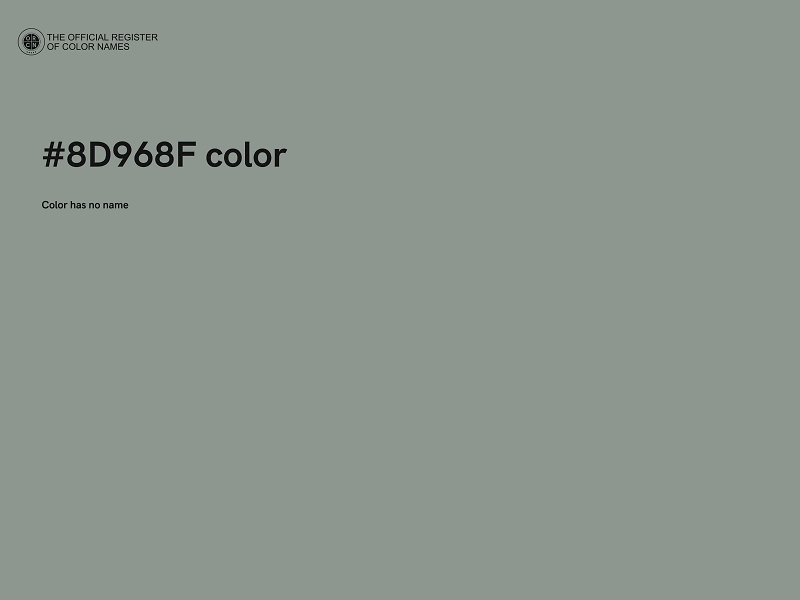 #8D968F color image