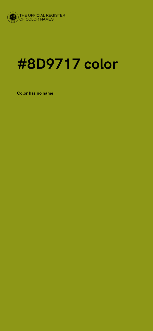 #8D9717 color image