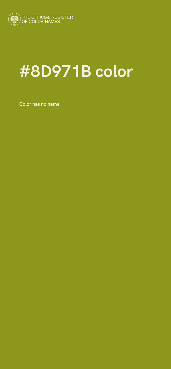 #8D971B color image