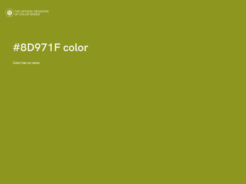#8D971F color image