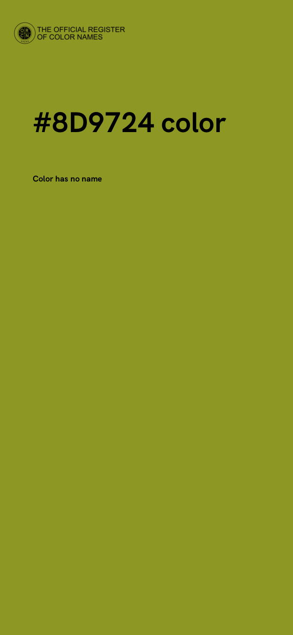 #8D9724 color image