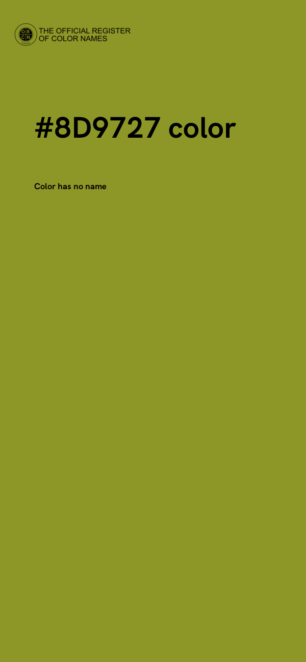#8D9727 color image