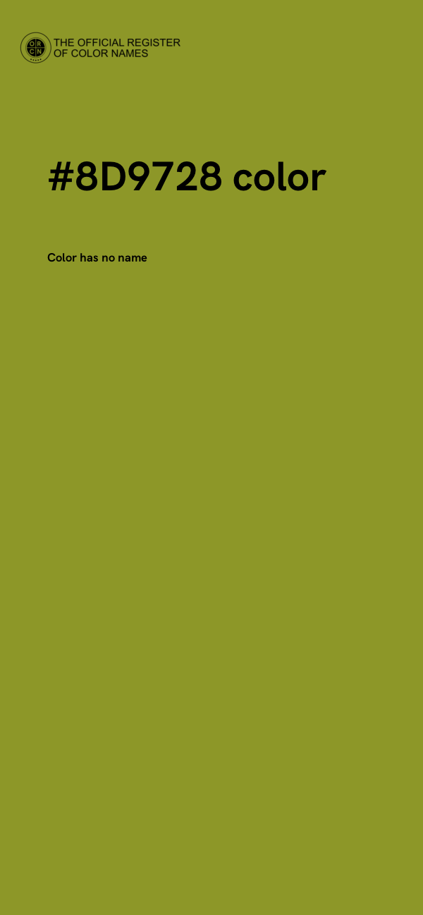 #8D9728 color image