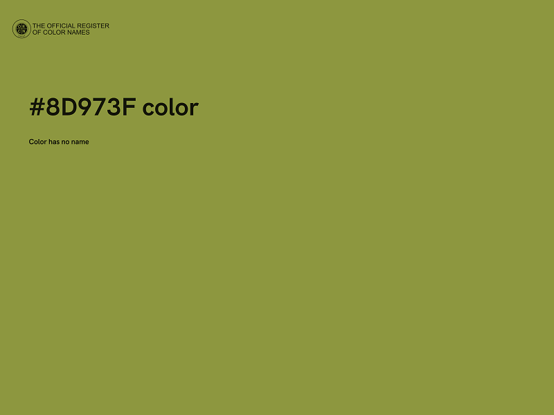 #8D973F color image