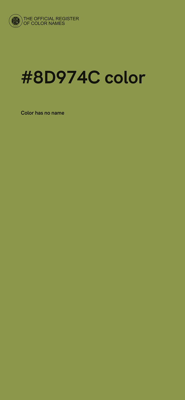 #8D974C color image